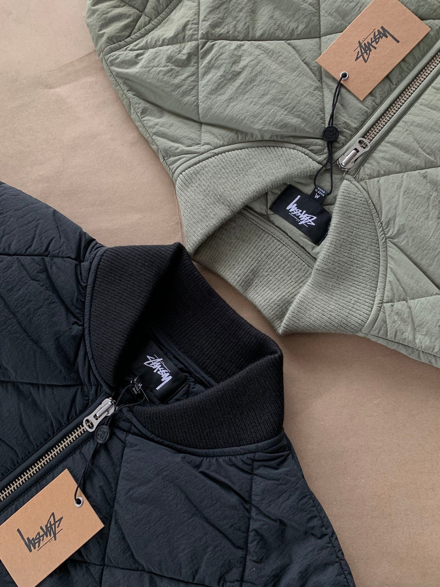 Stussy Dice Quilted Liner Jacket "Black"