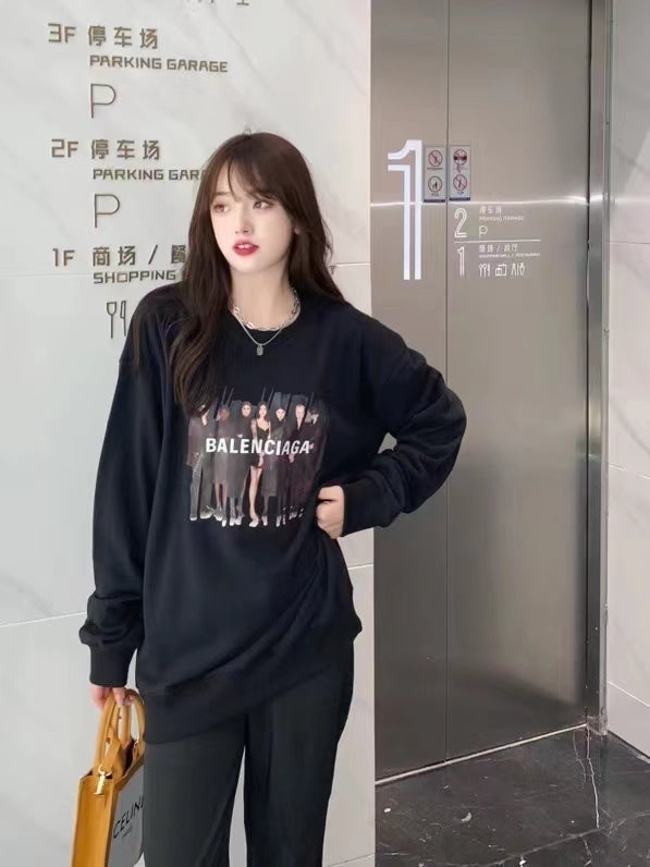 Balenciaga Real Balenciaga Crewneck Sweatshirt 'Black'