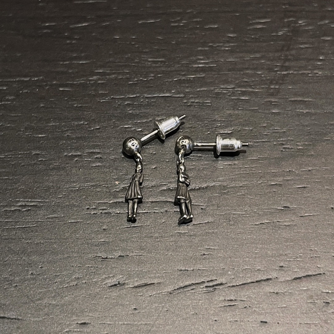 Chrome Hearts foti Miss Skeleton earrings