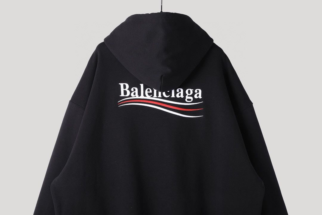 BalenciagaPolitical Campaign Medium Fit Hoodie 'Black'