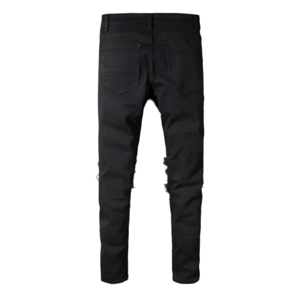Black Ripped Denim