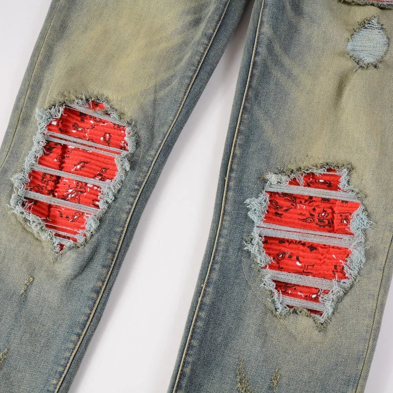 Red Patch Denim