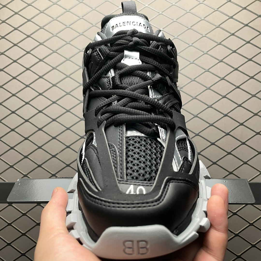 Balenciaga Track 1.0 Dad Shoes “Black Silver”