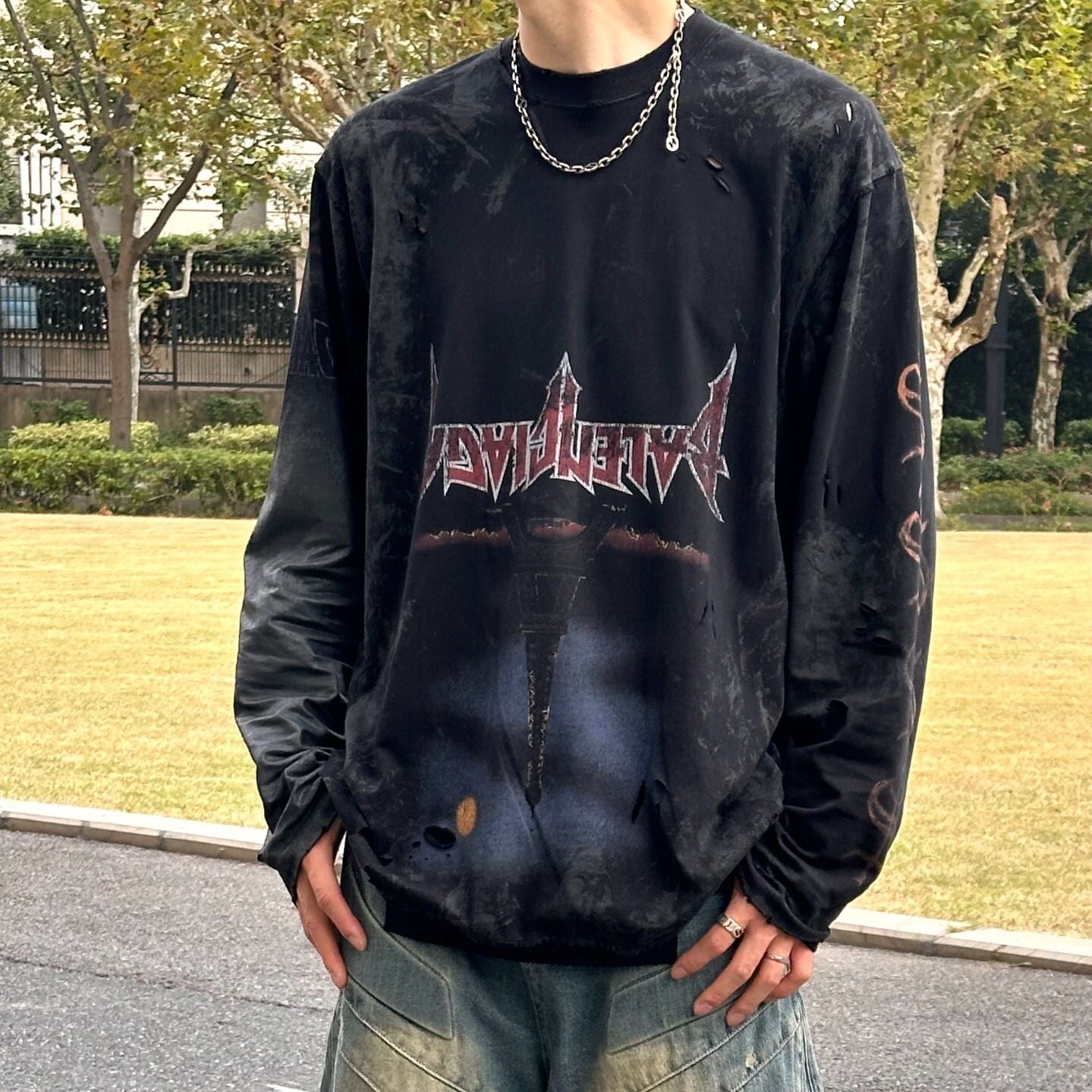 Balenciaga FW23 long-sleeved T-shirt