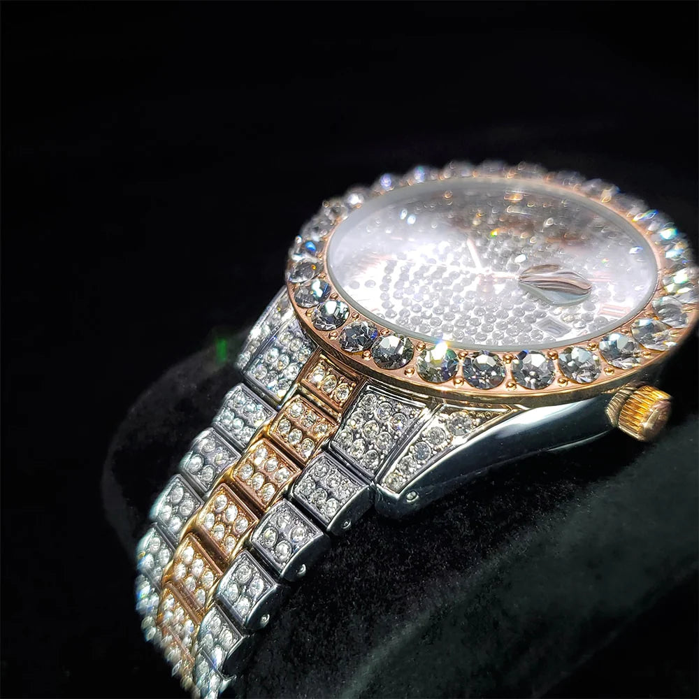 ICEY ローマ数字 ダイヤモンドウォッチ -