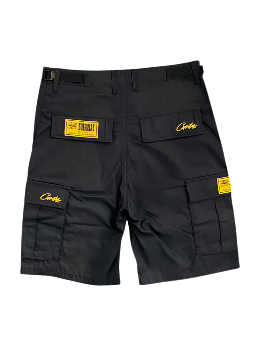 Corteiz ショートパンツ ブラック/イエロー