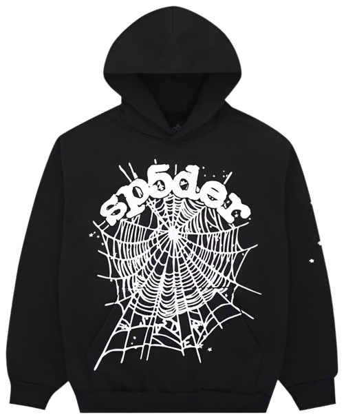 Sp5d3r OG ウェブ パーカーブラック