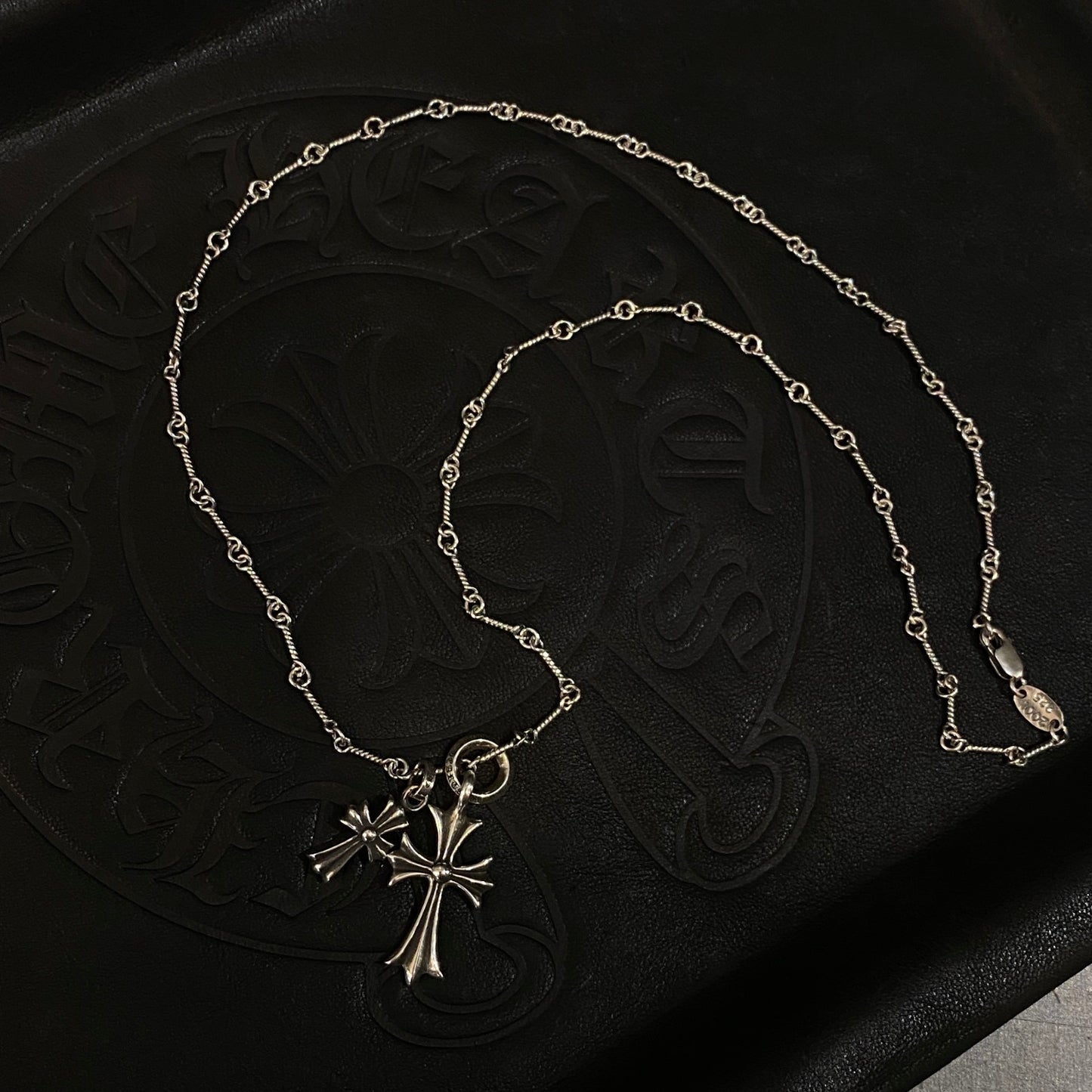 CHROME HEARTS クロムハーツ レターリングクロスネックレス