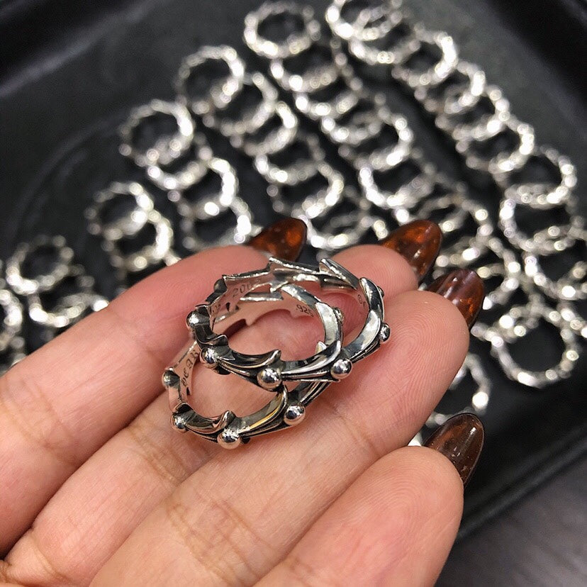 CHROME HEARTS fishbone ring