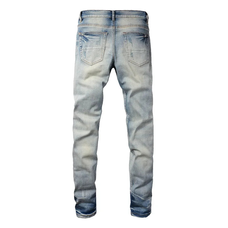 Leather Patches Denim