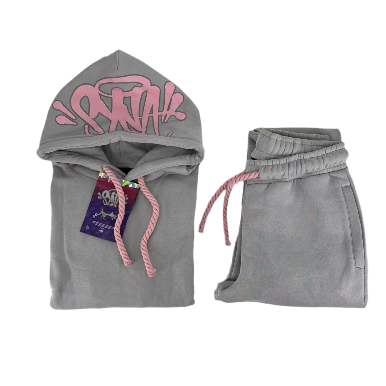 S¥NAWRLD Tracksuit-Grey/Pink