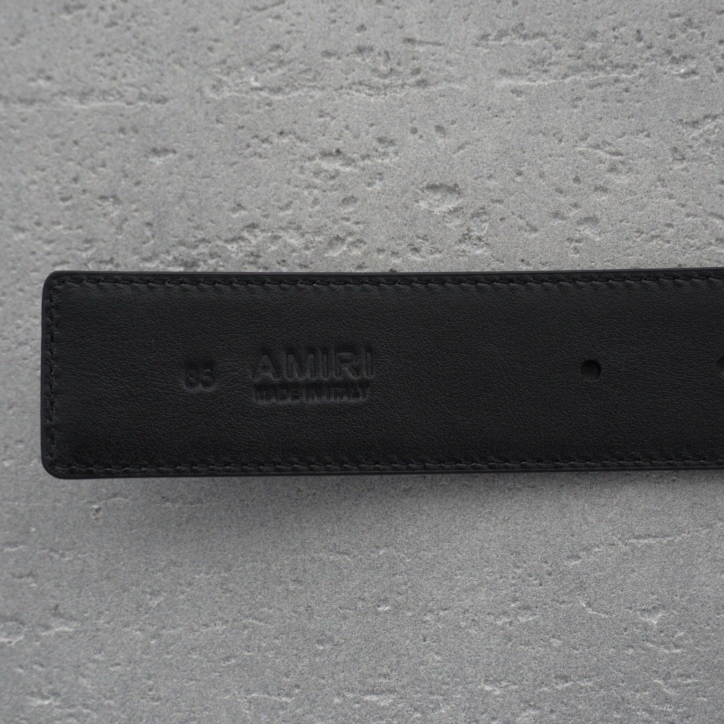 Amiri 3.5cm calfskin belt-black