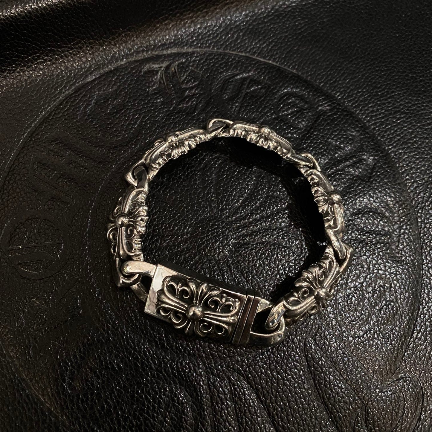 Chrome Hearts Cross Flower Guardian Large Bracelet