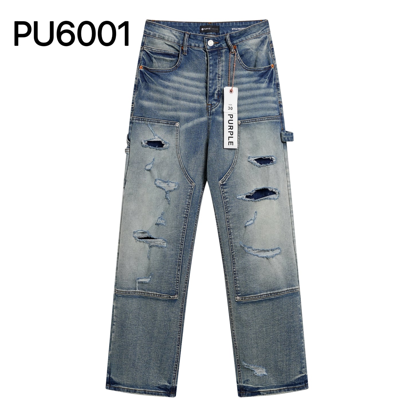 PURPLE BRAND relaxed fit carpenter jeans
