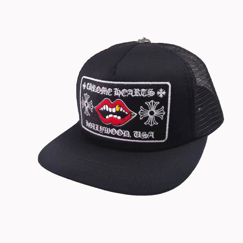 CHROME HEARTS Chomper Hollywood Trucker Hat Cap Metal material (non-silver)