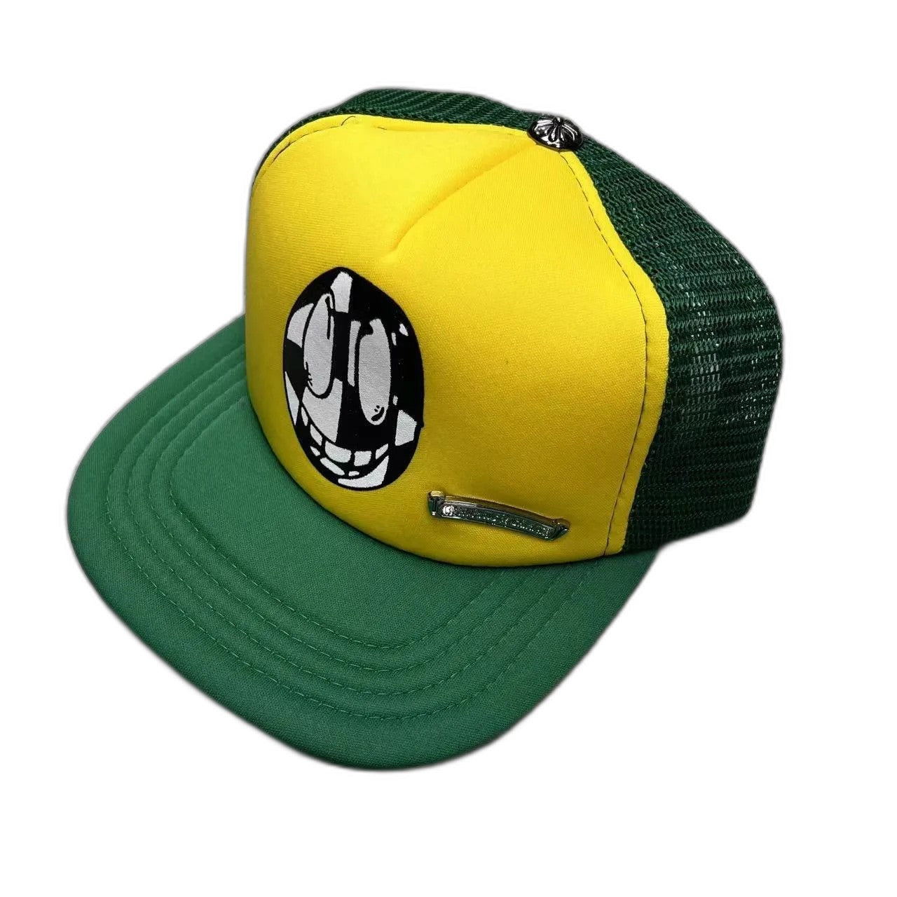 Chrome Hearts Matty Boy Sex Records Smiley Trucker Hat Metal material (non-silver)
