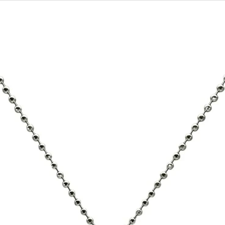 Chrome Heart Single Bead Necklace -round beads