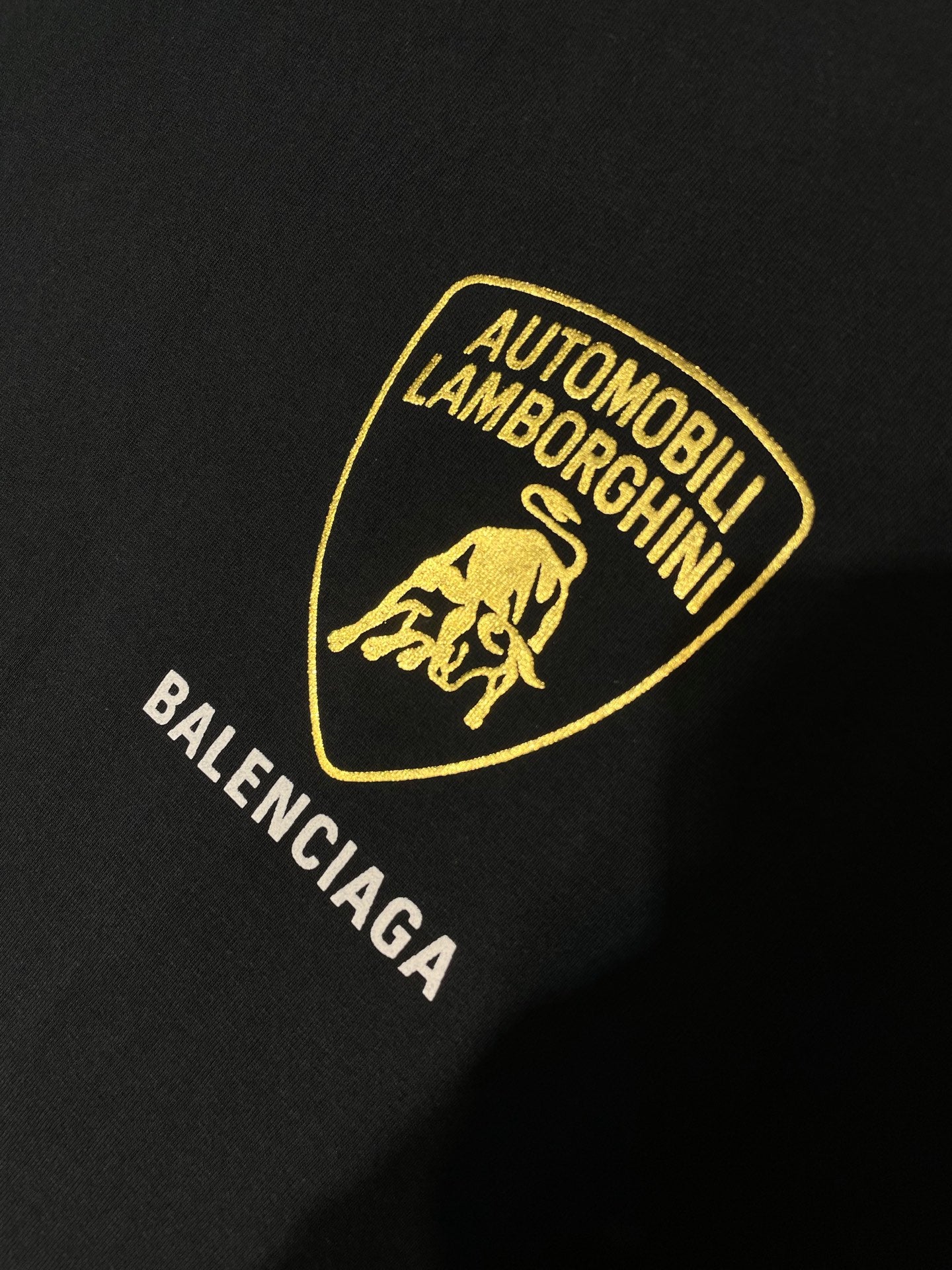 BALENCIAGA Automobili Lamborghini Men's Oversized T-Shirt "Faded Black"