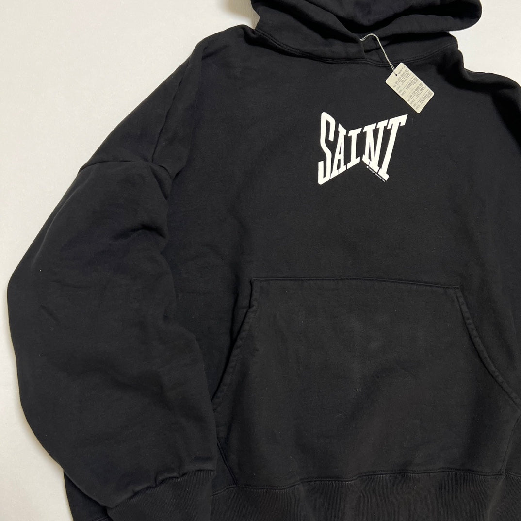 SAINT Mxxxxxx HOODIE RIBON SAINT BLACK