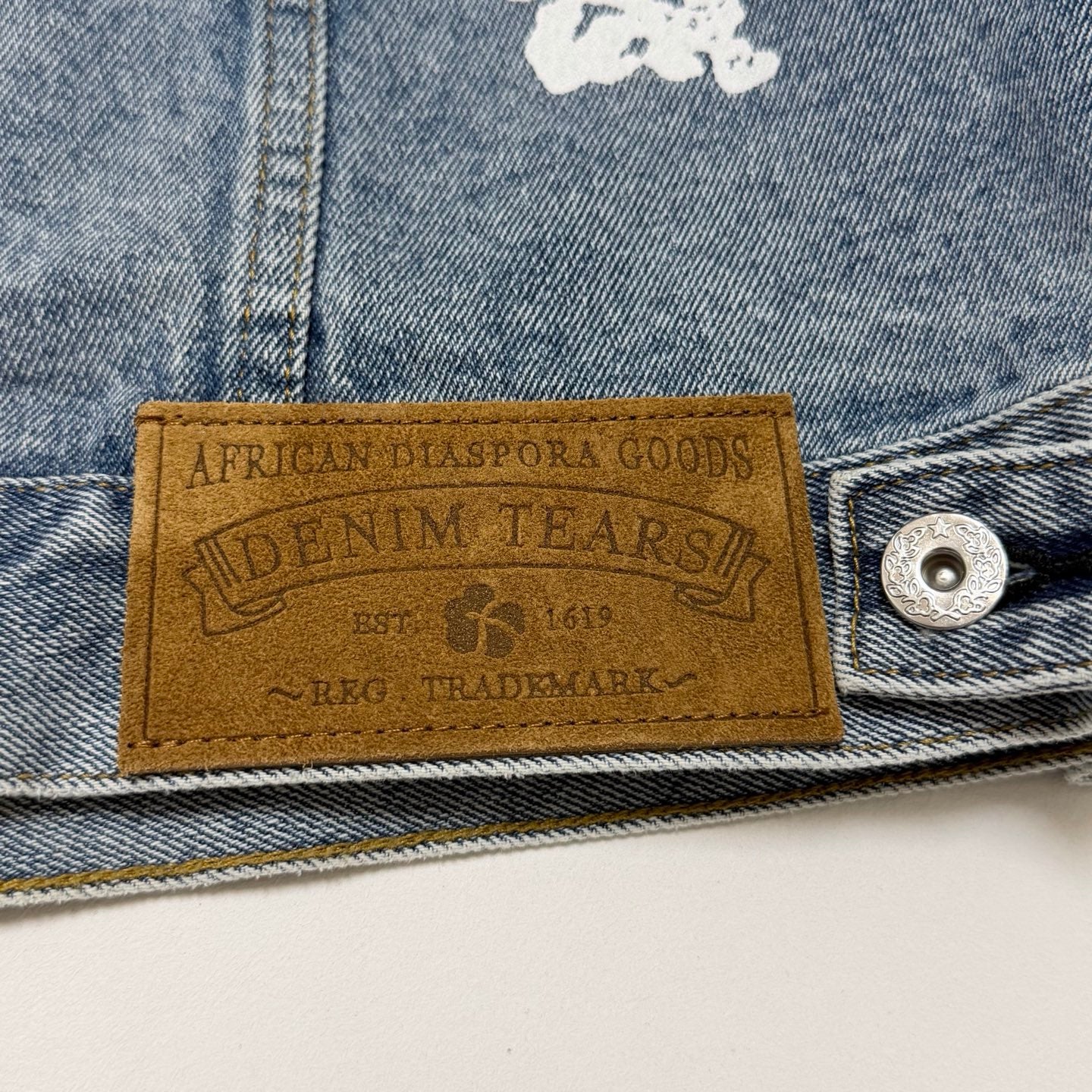 DENIM TEARS Cotton Wreath Denim Jacket