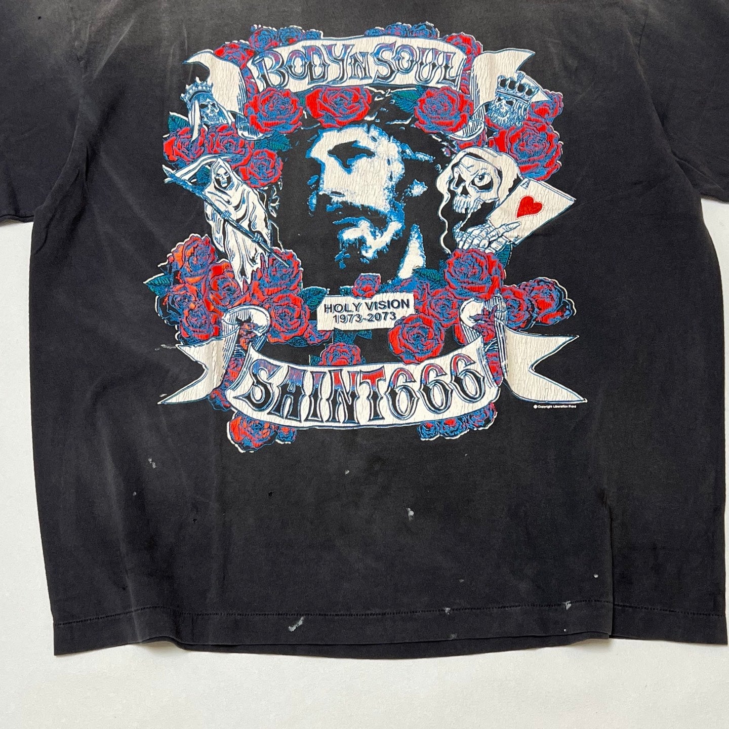 SAINT M×××××× TEE/BODYN SOUL/BLACK