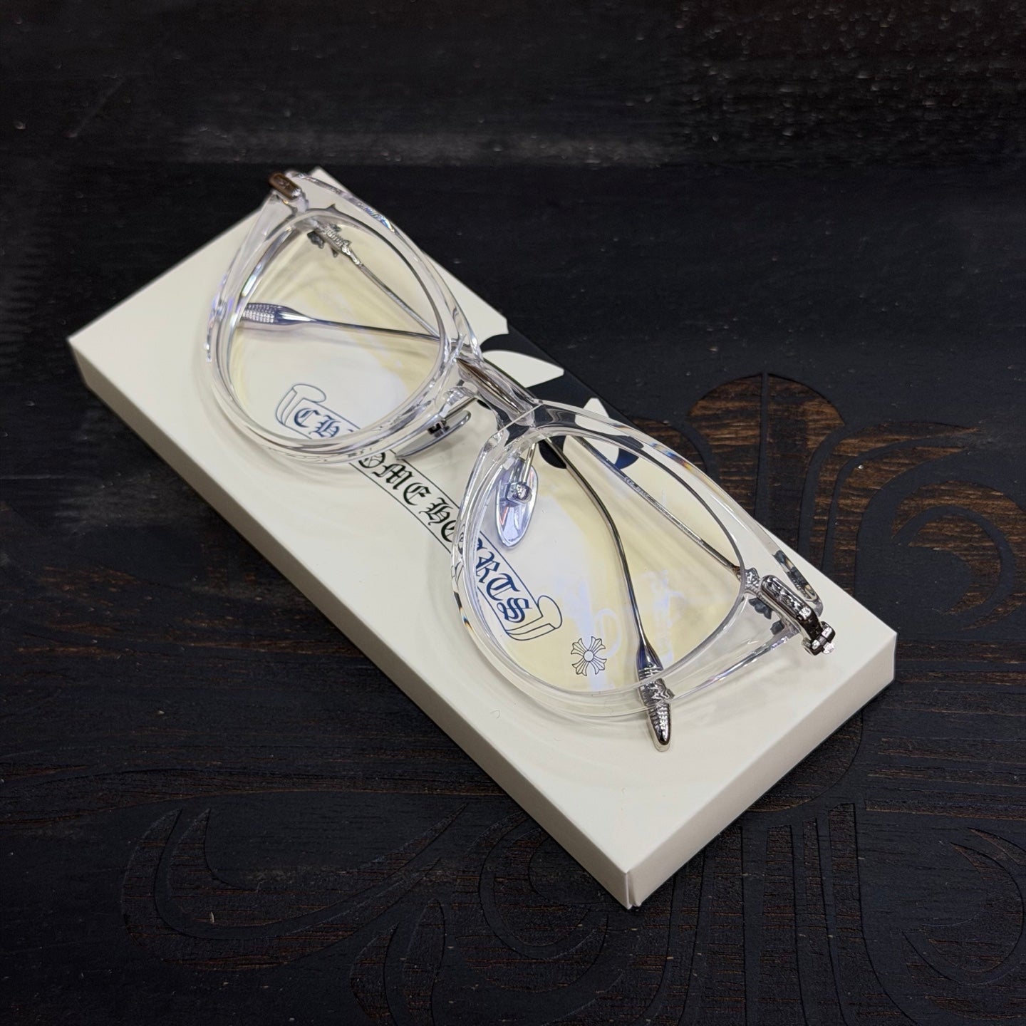 Chrome Hearts Cross Plus Square Glasses (Unisex)