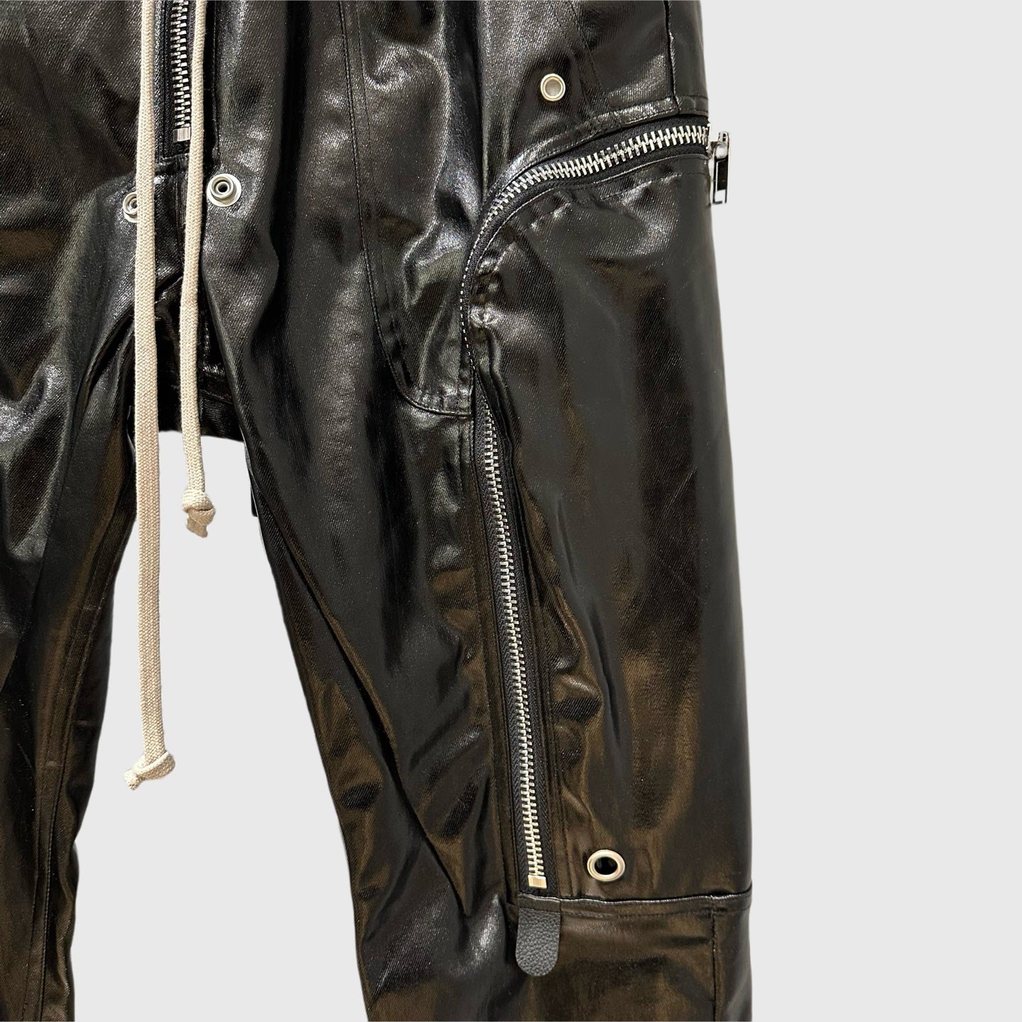 Rick Owens Bauhaus leather work pants
