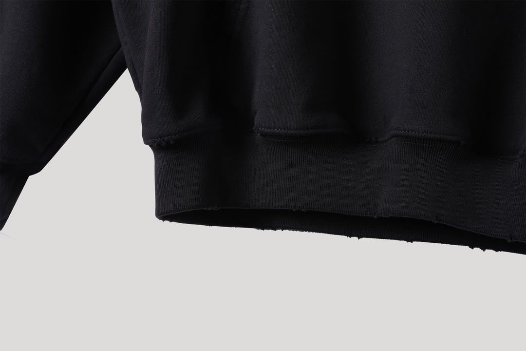 Balenciaga Hand-Drawn BB Icon Hoodie Large Fit 'Black'