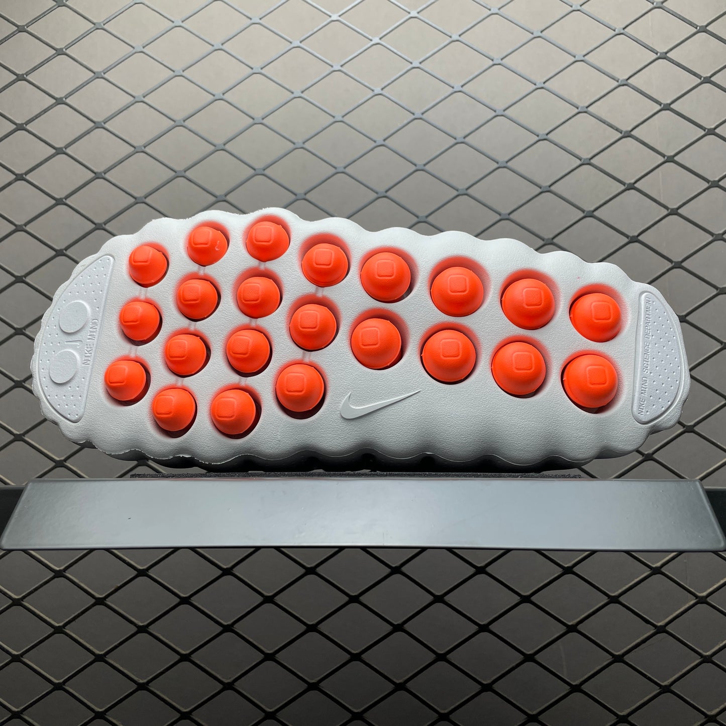 Nike Mind 001 Mules "Light Smoke Grey/Hyper Crimson"