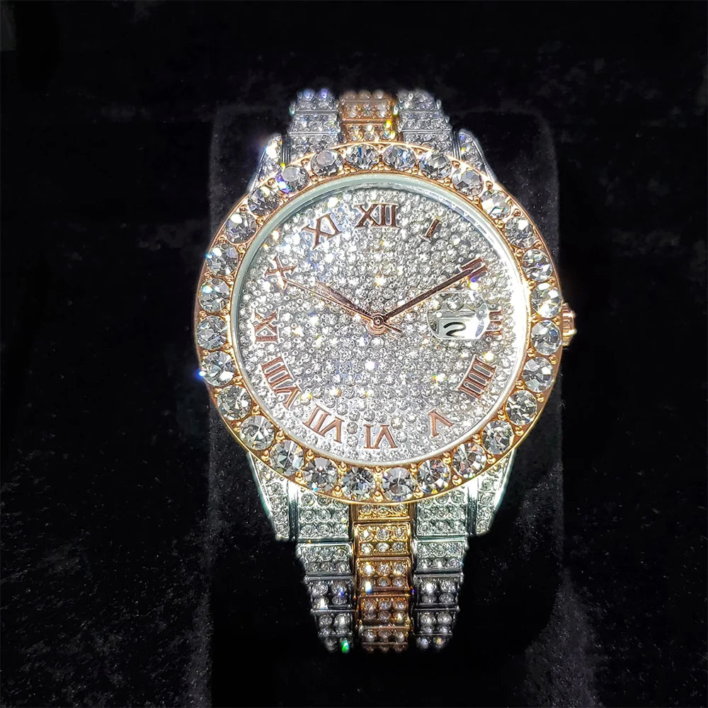 ICEY ローマ数字 ダイヤモンドウォッチ -