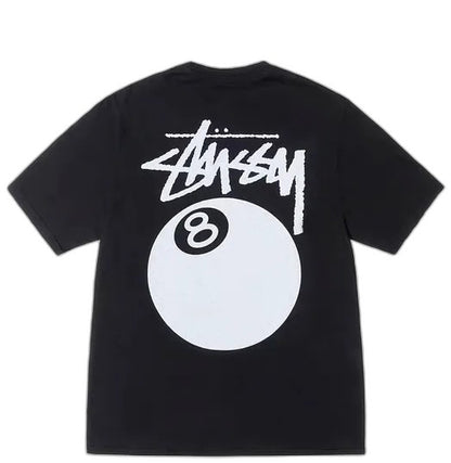Stussy 8 Ball Pigment Dyed T-Shirt 'Black'