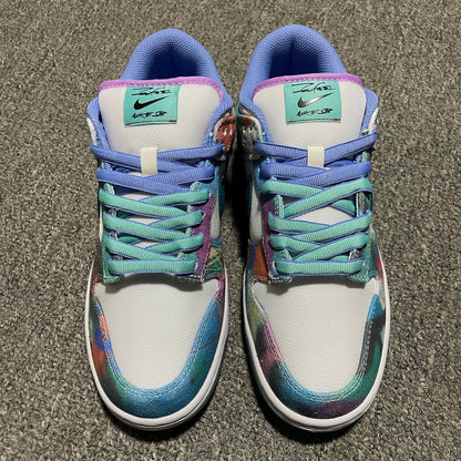 Futura × Nike SB Dunk Low "White and Geode Teal