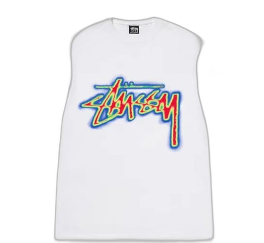 Stussy Thermal Stock Tee White