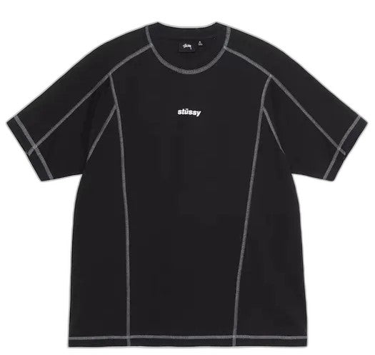 Stussy Wave Short Sleeve Crew 'BLACK'