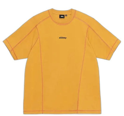 Stüssy Wave Short Sleeve Crew 'yellow'