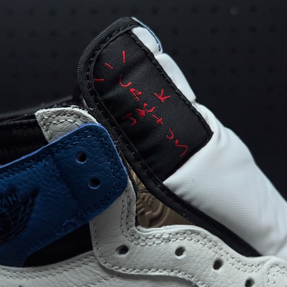 【LJR】Travis Scott × Fragment × Nike Air Jordan 1 Retro High OG SP "Military Blue" LJR