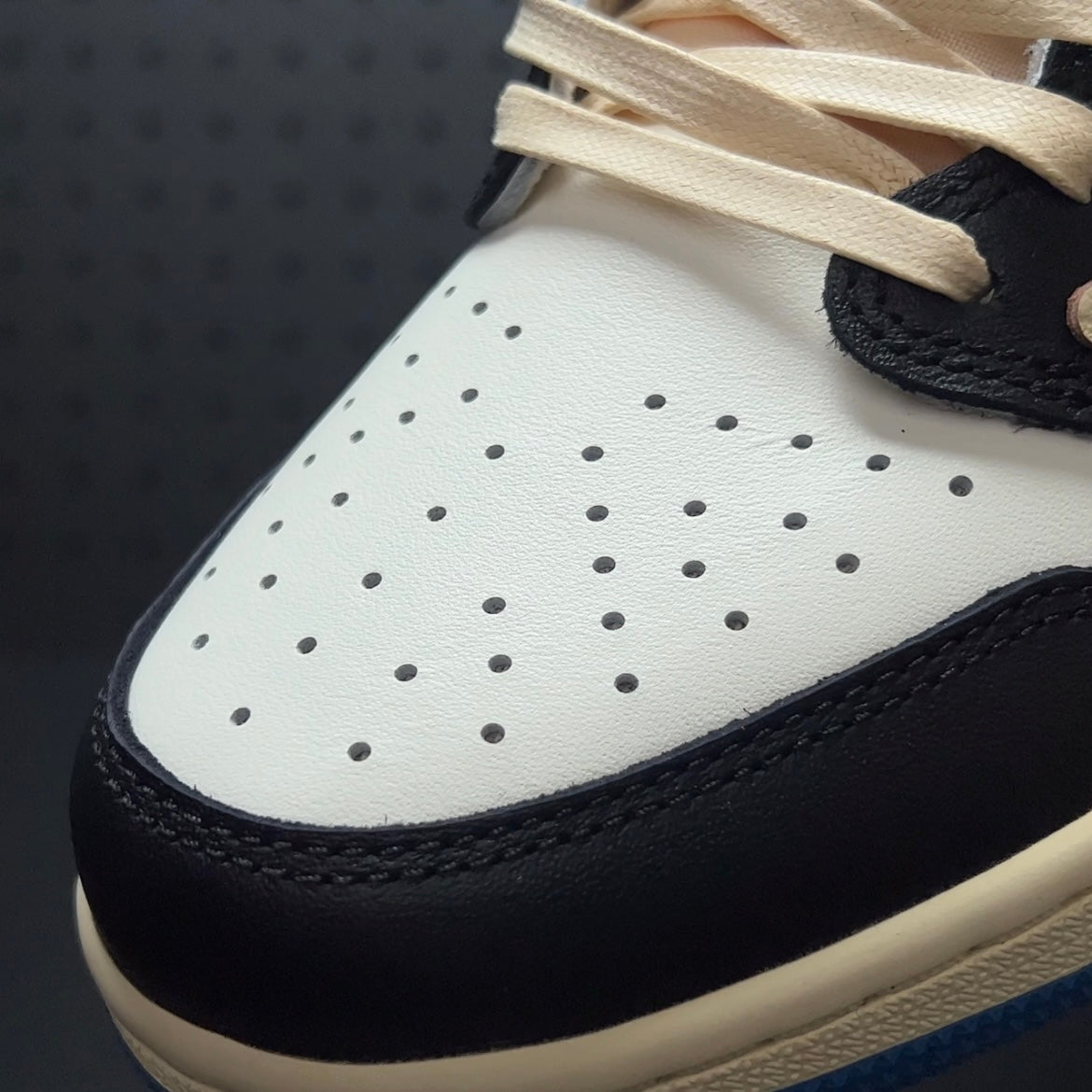 【LJR】Travis Scott × Fragment × Nike Air Jordan 1 Low OG SP "Military Blue"LJR