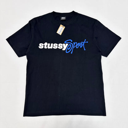 Stussy Sport Script Tee - BLACK  スポーツ スクリプト T シャツ-BLACK