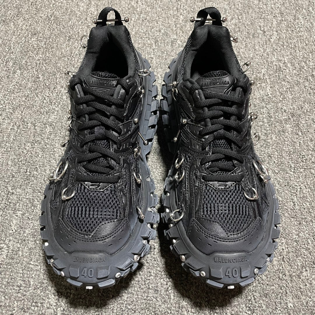 BALENCIAGA Bouncer (Defender) Screw Sneaker With Piercings"Black"