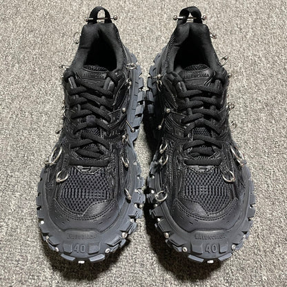 BALENCIAGA Bouncer (Defender) Screw Sneaker With Piercings"Black"