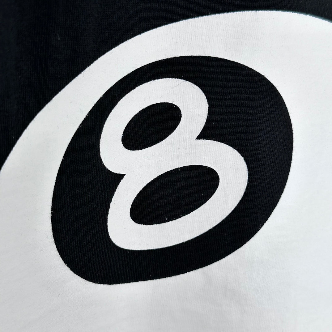 Stussy 8 Ball Pigment Dyed T-Shirt 'Black'
