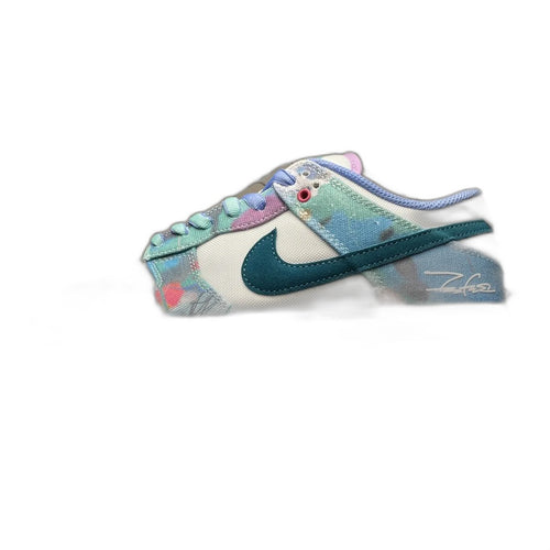 Futura × Nike SB Dunk Low "White and Geode Teal