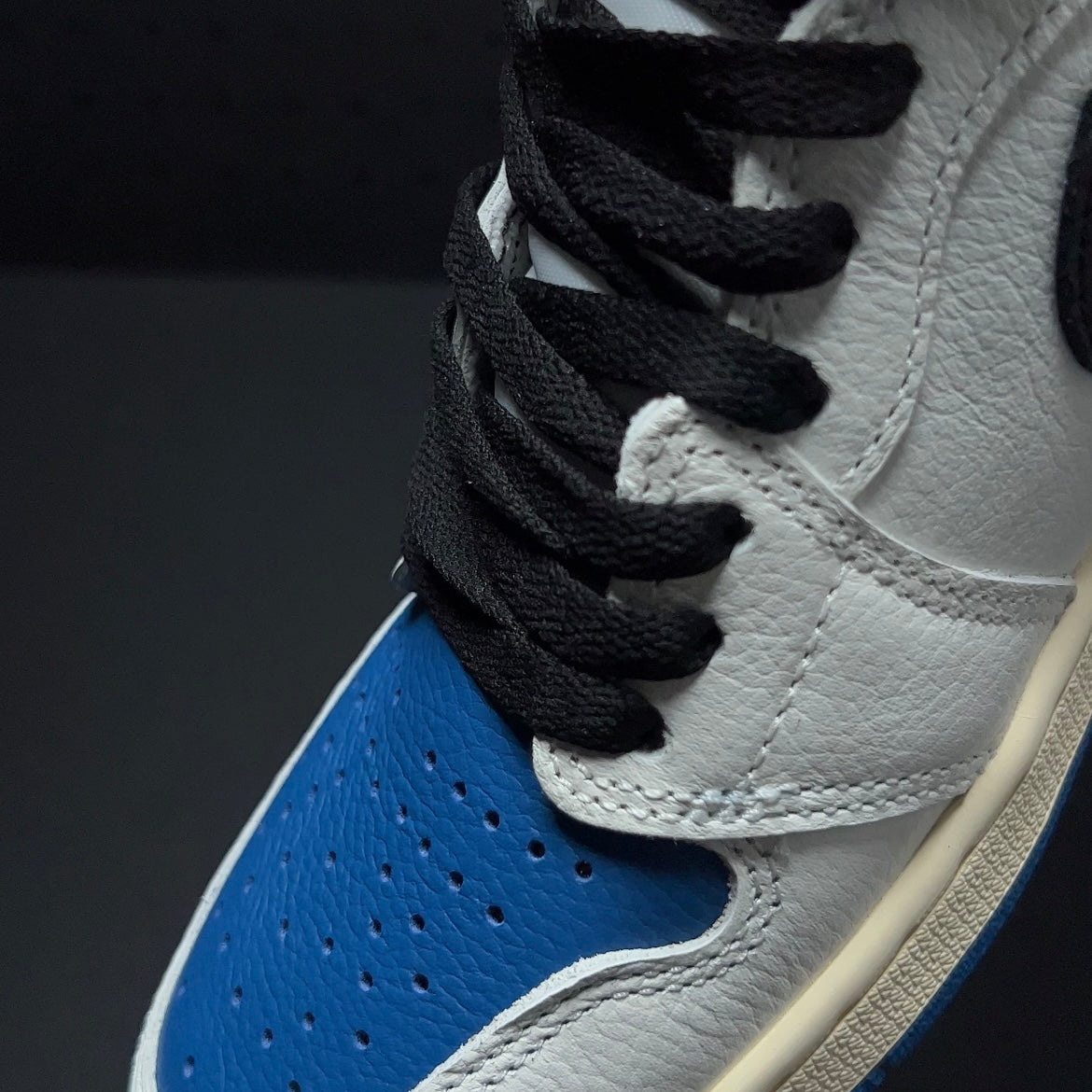 【LJR】Travis Scott × Fragment × Nike Air Jordan 1 Retro High OG SP "Military Blue" LJR