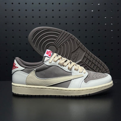 【LJR】Travis Scott × Nike Air Jordan 1 Low OG SP "Reverse Mocha/Sail and Ridgerock"LJR