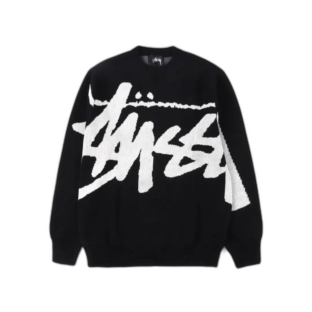 Stussy FW22 Logo graphic print knitted sweater