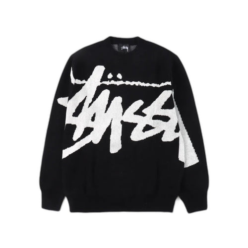 Stussy FW22 Logo graphic print knitted sweater