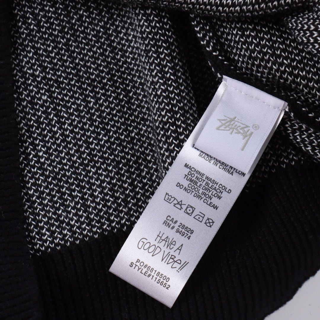 Stussy FW22 Logo graphic print knitted sweater