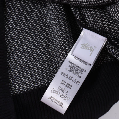 Stussy FW22 Logo graphic print knitted sweater