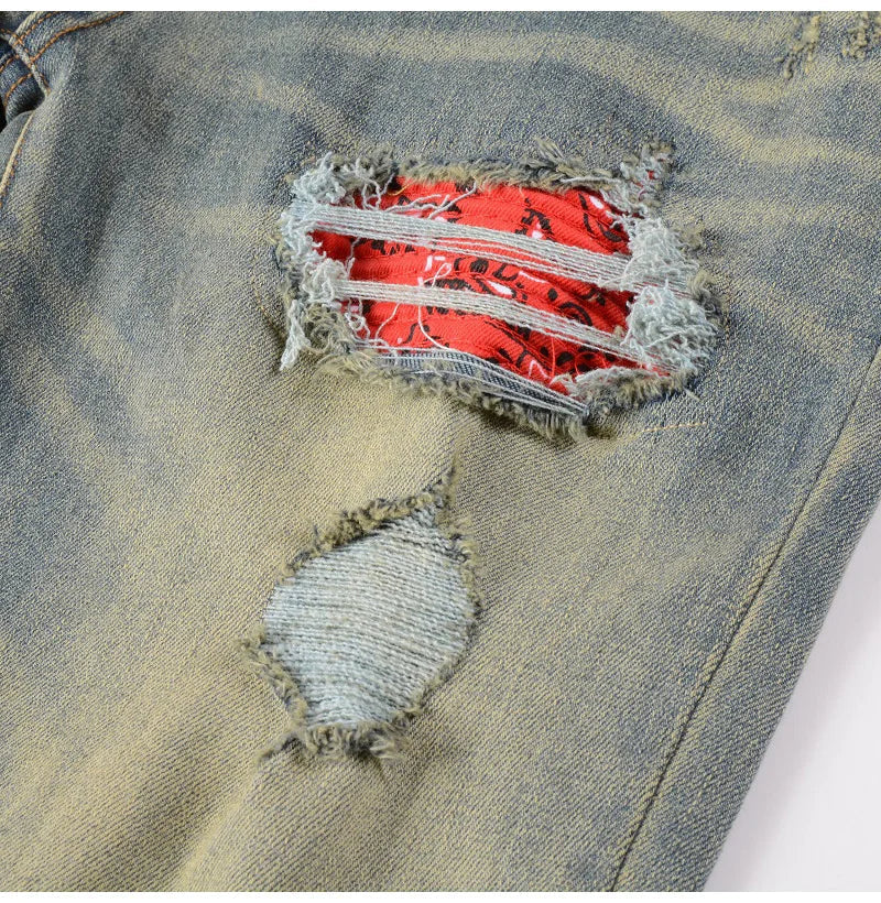 Red Patch Denim