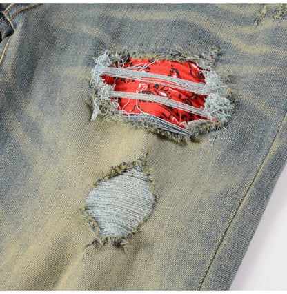 Red Patch Denim